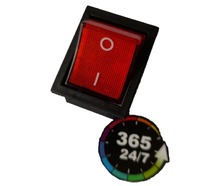 Load image into Gallery viewer, INTERRUPTOR ROJO BIPOLAR 30x22mm 16A 250V