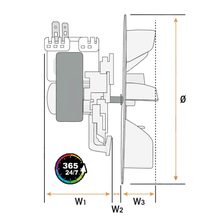 Afbeelding in Gallery-weergave laden, MOTOR HORNO COMPLETO 55W 230V 50Hz Ø150mm
