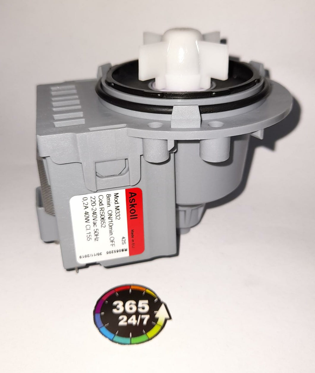 BOMBA DESAGÜE ASKOLL M332 40W WHIRLPOOL, INDESIT