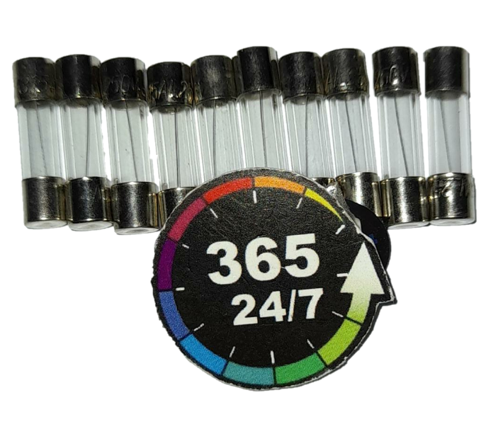 FUSIBLE 5x20 CRISTAL 1A 250V (10 unidades)