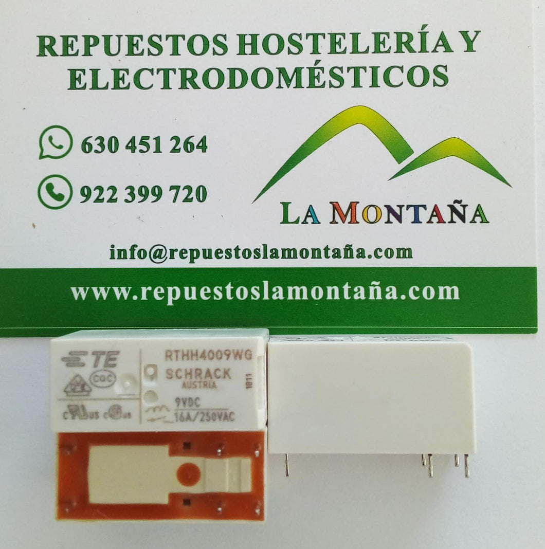 RELÉ  RTHH4009WG 9VDC 16A 250VAC